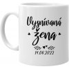 Vysnívaná žena (dátum) – keramický hrnček s potlačou - personalizovaný produkt - Tričkový