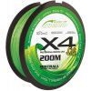 Mistrall šňůra Shiro braided line X4 200m 0,17mm zelená