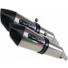 GPR Dvojitá koncovka výfuku Slip - on GPR GPE ANN. A.27.GPAN.TO Brushed Titanium including removable db killers and link pipes