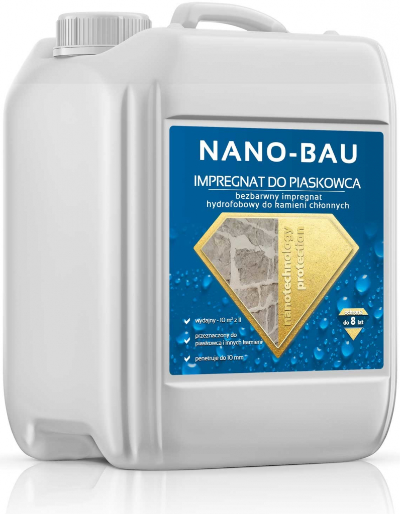 NANO BAU Nano-BAU Nano Impregnácia pieskovca, vápenec, umelý kameň Objem:: 2L