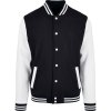 Build your Brand Bunda College BB 004 COT56B00498000-black/white XS Černá/bílá