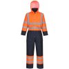 PORTWEST HI-VIS CONTRAST KOMBINEZA S485 / Zateplená reflexná kombinéza - HV oranžová/námorná modrá XXL