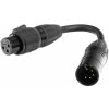 Accu Cable 5-pin M to 3-pin FM IP65 Kábel k DMX svetlu