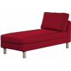 Dekoria Poťah na ležadlo Karlstad, krátky, červená, 80 x 160 x 80 cm, Etna, 705-60