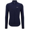SANTINI Cyklistický dres s dlhým rukávom zimný - PURE - modrá 3XL