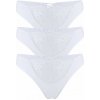 Blasia elegantné tangá 3 ks S biela