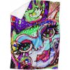 Deka Cat Art (Rozmer: 200 x 140 cm, Podšitie baránkom: ÁNO)