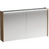 Laufen Lani - Zrkadlová skrinka s LED osvetlením, 71x122x21 cm, 2 dvierka, dub H4038221122671