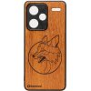 Drevený kryt na mobil do Xiaomi Redmi Note 13 Pro Plus 5G Líška Merbau