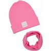 Čiapka a nákrčník UL&KA Bubble Gum Veľkosť: 1 - 3 rokov, Farba: Růžová