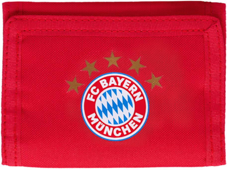 FC Bayern München Detská peňaženka logo s piatimi hviezdičkami červená