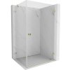 MEXEN/S - Lunar-B sprchovací kút dvere krídlové pravá 100 x 80, transparent, zlato 832-100-080-50-00-P