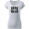 Nápis Krav Maga - Dámske tričko Pure - L ( Svetlosivý melír )