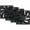 HYTE ventilátor 120mm PWM / barva Pitch Black / 1500rpm / 72CFM / ABS / 4-pin / sada 4x ventilátor