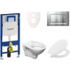 Cenovo zvýhodnený závesný WC set Geberit do ľahkých stien / predstenová montáž + WC S-Line S-line Pro 111.300.00.5NR7