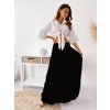 Fashionweek Dlhá maxi letná sukňa zo vzdušného materiálu MF266 Farba: Čierna, Veľkosť: Universal