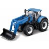 Bburago Farm Traktor na zotrvačník s prednou lyžicou 10 cm, viac druhov