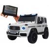 Elektrické detské autíčko Mercedes Benz G63 AMG XXL STRONG MP4 biele