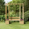 Drevená pergola VidaXL oblúk 198 cm