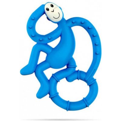 Matchstick Monkey Mini monkey hryzátko s antimikrobiálnym povrchom biocote modré