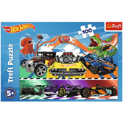 Trefl Puzzle 100 dielikov - Rýchlostné autá / Hot Wheels 16466