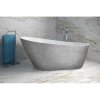 Besco MELODY Glam voľne stojaca akrylát. vaňa 170x80 cm,Strieborná,sifón click-clack Chróm VANMELODY170G2