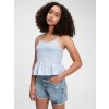 GAP 679901-00 Teen top organic cotton cinched cami Modrá - M