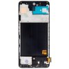 LCD + dotyk + predný kryt pre Samsung Galaxy A51, black