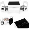 ECOTOYS Detský set ECOTOYS: stôl s tabuľou a 2 stoličky so zásuvkami ZKC-1A