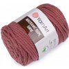 Pletacia priadza Macrame Rope Ø5 mm 500 g rozčesávacia - 1 ks 5 (792) staroružová tm.