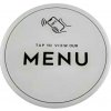 NFC nálepka NTAG215 13,56MHz Klepnutím na zobrazíte naše MENU biela 100mm pre reštaurácie