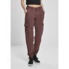 Urban Classics dámske nohavice Ladies High Waist Cargo Pants cherry