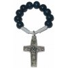 Ruženec: desiatok s krížom Dobrého pastiera - tmavomodrý - RE8007