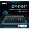 QNAP switch QSW-1105-5T (5x2,5GbE,fanless)