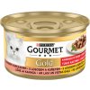 Gourmet Gold s lososom a kuracím 85 g