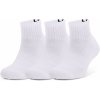 Členkové bavlnené ponožky Under Armour CORE QUARTER 3PK biele 1358344-100 - L