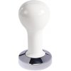 Buna café tamper, kov, biely, 53 mm, nerez lesk, plochý