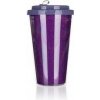 Banquet Hrnček cestovný dvojstenný GLITTERS 500 ml fialový