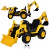 JOKO Elektrický traktor Bager-nakladač CAT žltá