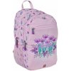 Batoh, dvojkomorový, LEGO Flowers, ružový, vzorovaný