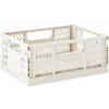 3 Sprouts CRATE M 28 cm skladacia krémová