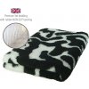 DRYBED Premium Vet Bed Swirls čierny + biely 100 x 75 cm