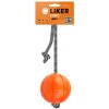 Collar LIKER loptička na šnúrke, 7 cm, oranžová