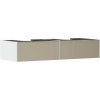 Hansgrohe Xevolos E Umývadlová skrinka, 28x137x55 cm, 2 zásuvky, matná biela/štruktúrovaný bronz 54316390-HG