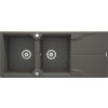 DEANTE DEANTE - Andante antracit metalic - Granitový drez, 2 - bowl s odkvapkávačom ZQN_T213