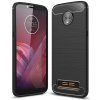 Púzdro CARBON CASE pre LENOVO MOTO Z3 PLAY - čierne