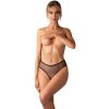 Otvorené nohavičky Obsessive Nuites Crotchless Panties čierna XXL/3XL