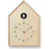 Nástenné hodiny s kukučkou Birdhouse prírodné