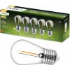 5x LED žiarovka E27 Edison ST14 1W = 10W 100lm 2700K teplá biela 360° FILAMENTNÁ ŽIARIVKA