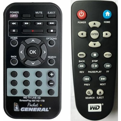 dialkovy ovladac general western wd tv live hd media player – Heureka.sk